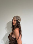 Cappello Uncinetto Perle