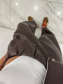 Pantalone ecopelle ballon