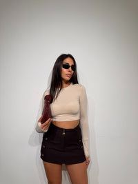 Maglia Crop lycra